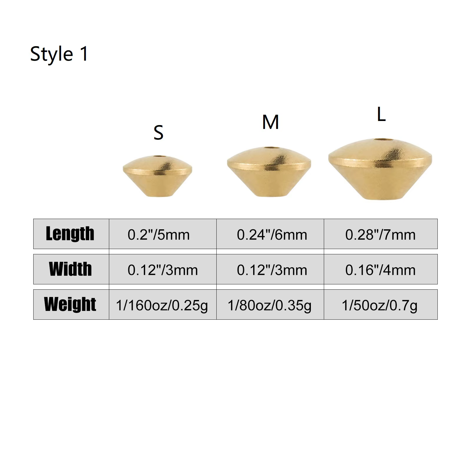 Spinner de latón macizo con cuenta atractora