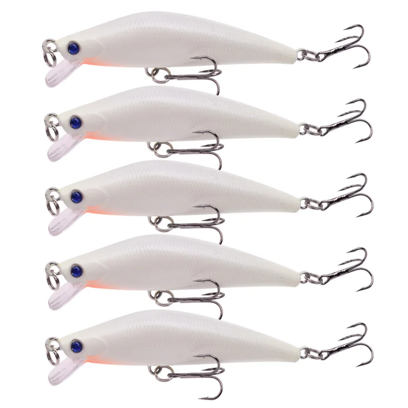 Señuelos de pesca nocturna luminosos Minnow duros para lubina y lucio