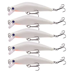 Señuelos de pesca nocturna luminosos Minnow duros para lubina y lucio