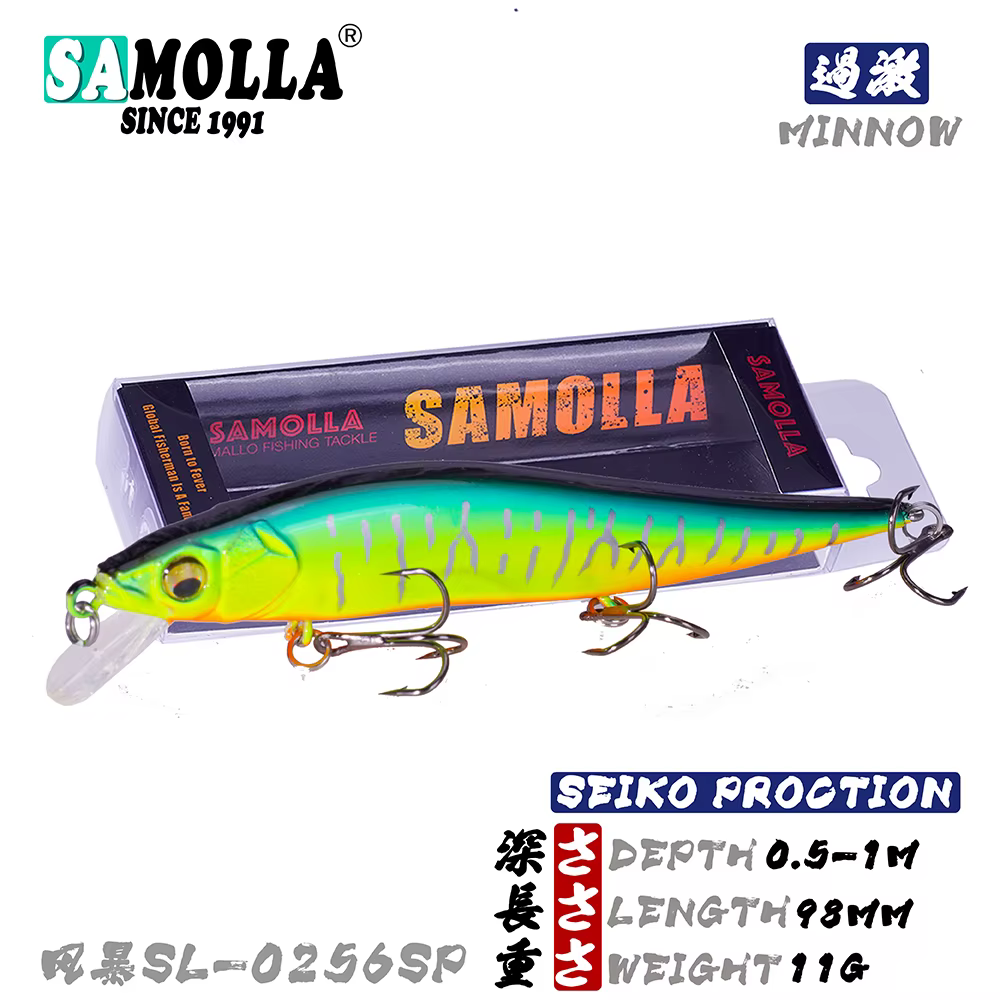 SAMOLLA Mino – Señuelo Flotante Minnow 10.5g para Carpa