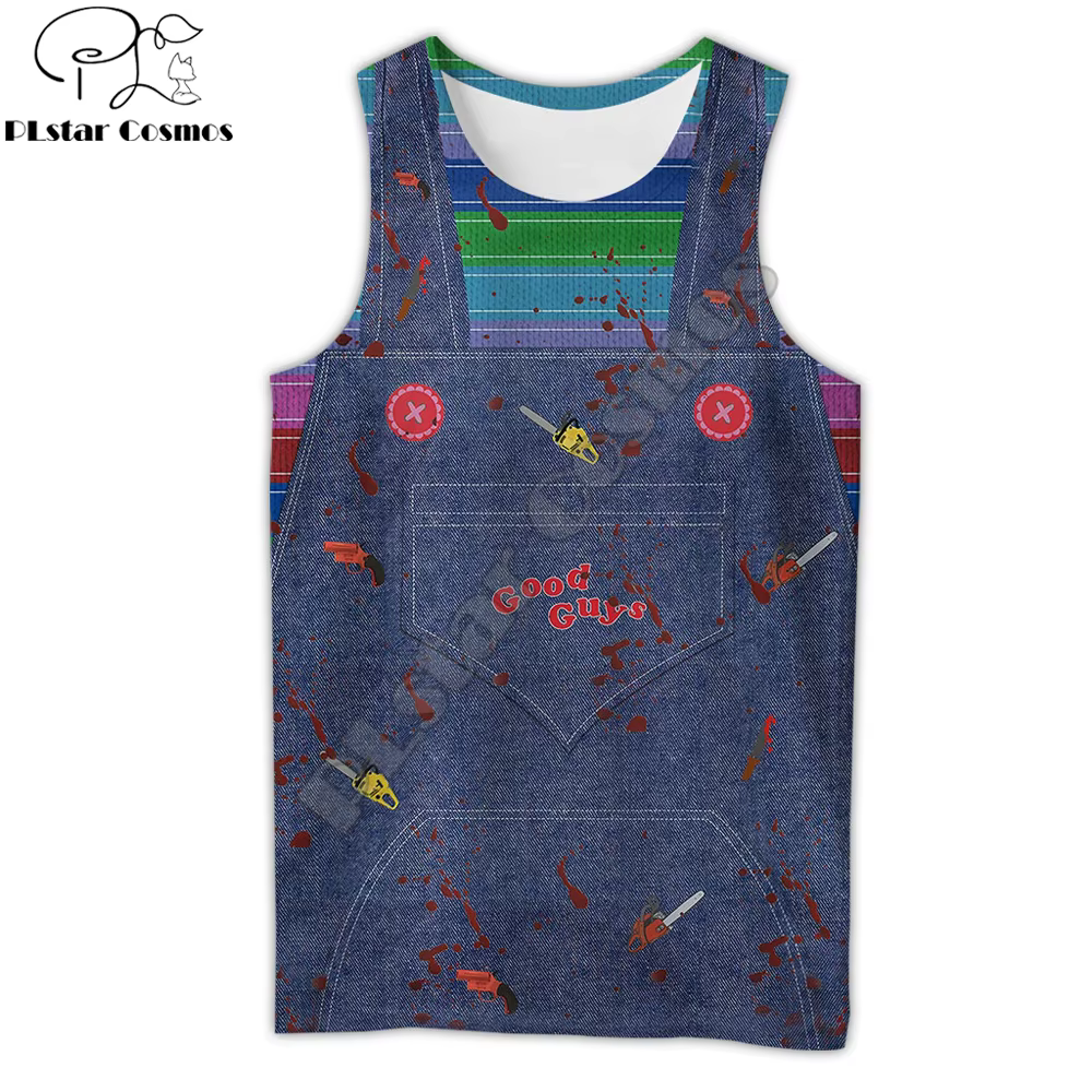 Chaleco de pesca Chucky con estampado 3D calavera unisex - imagen 5