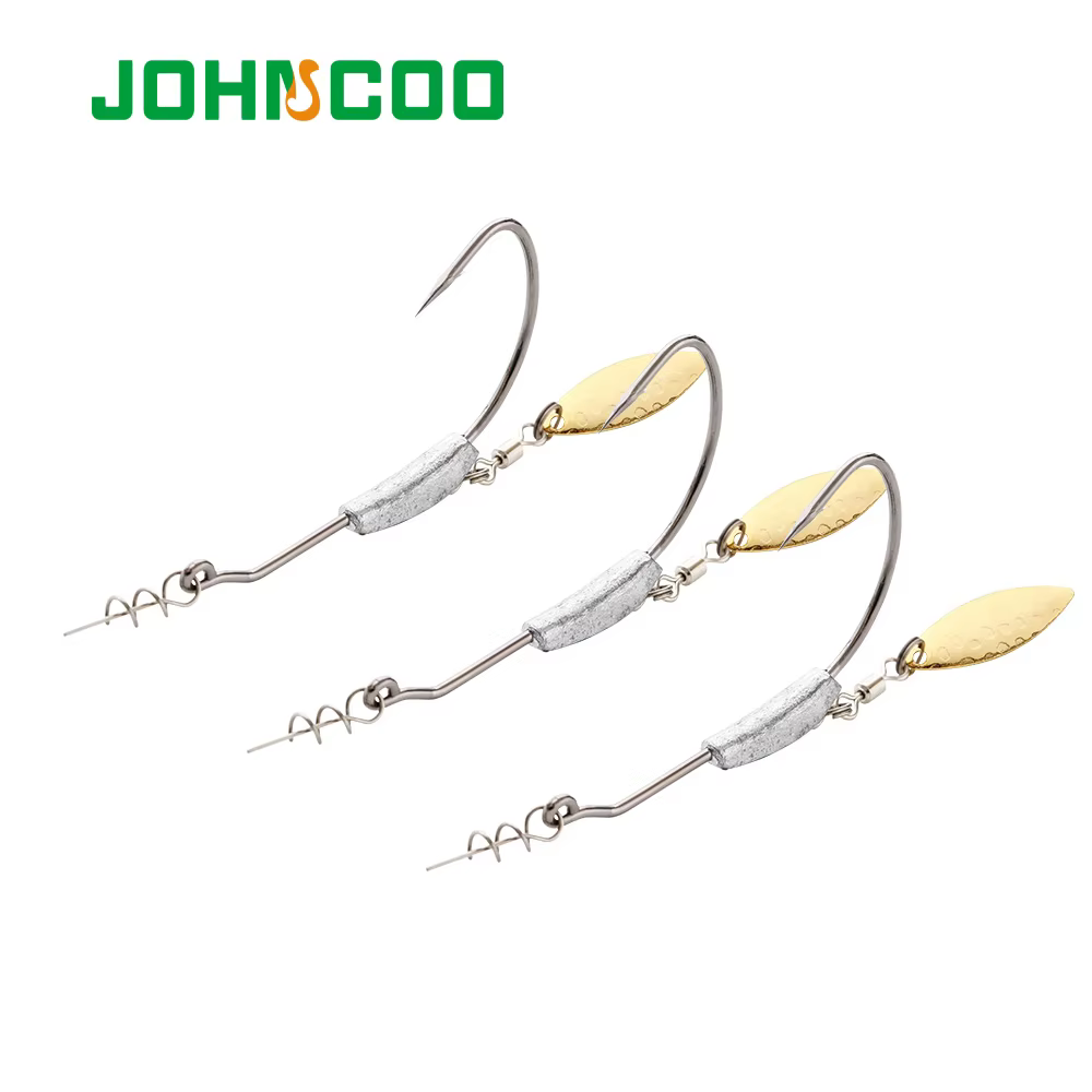 Jig Heads JOHNCOO – 4 uds pesos 2-9g con anzuelos offset - imagen 2