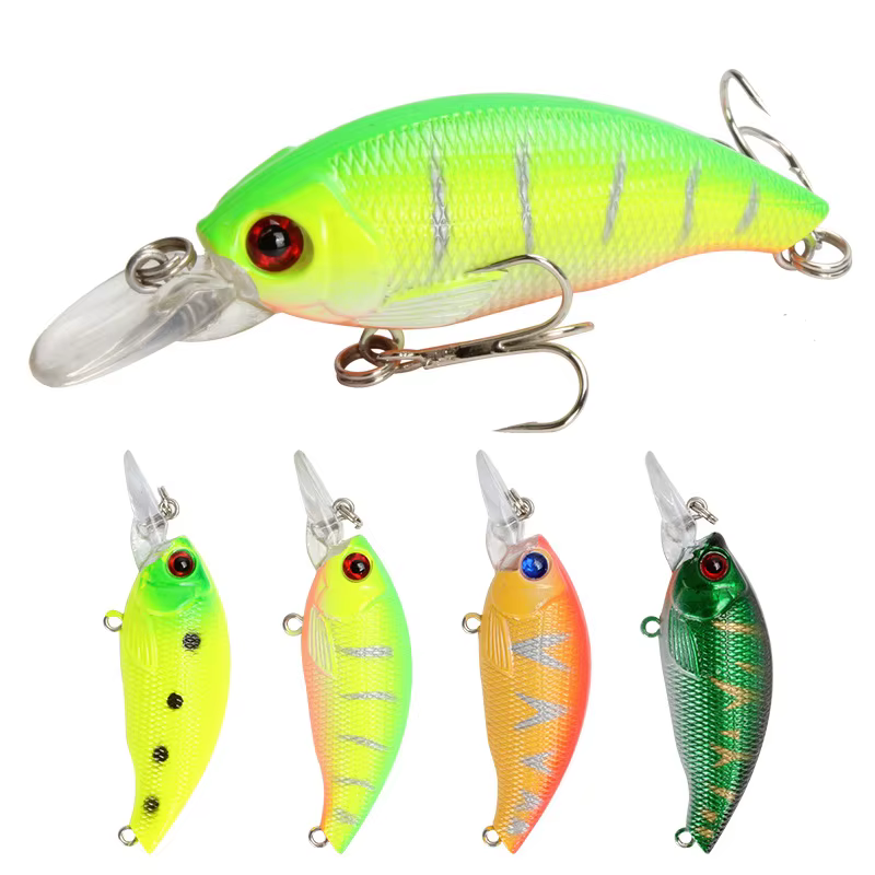 Crankbait - Señuelo duro flotante con ojos 3D para lucio, 7,5 cm - imagen 2