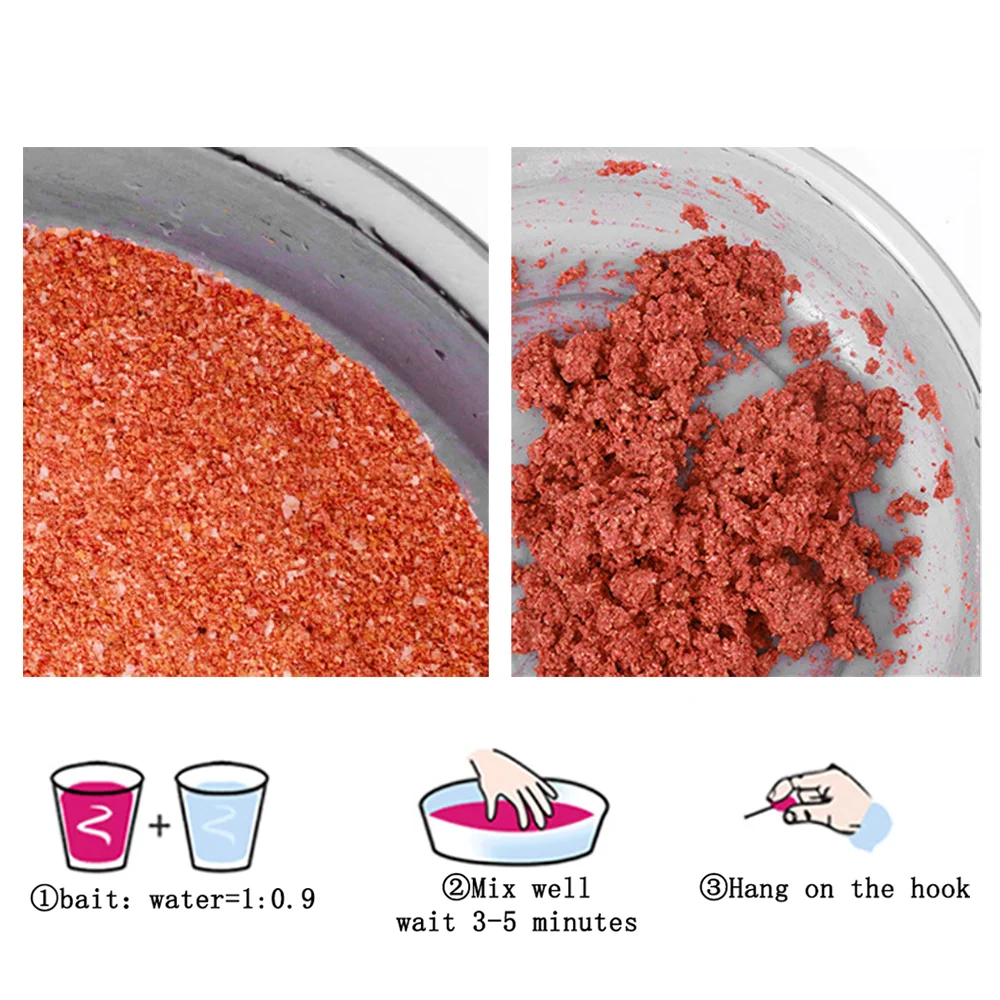 Cebo en polvo para carpa con olor a pescado y alimentador - imagen 2