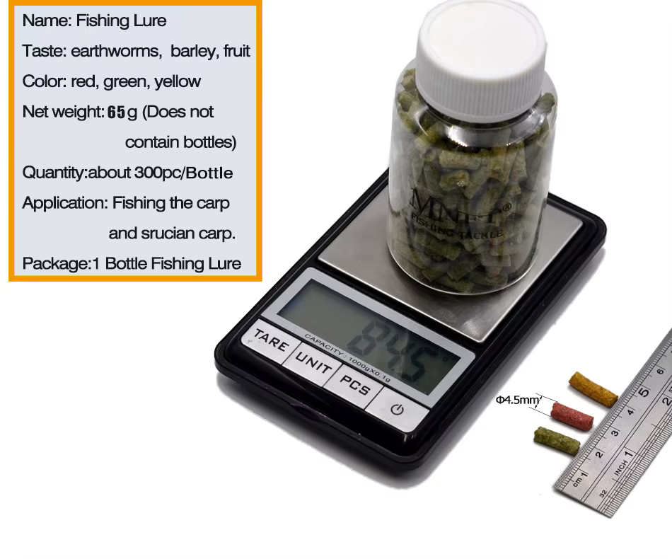 Cebos Carpa MNFT – 3 Sabores con Olor a Hierba