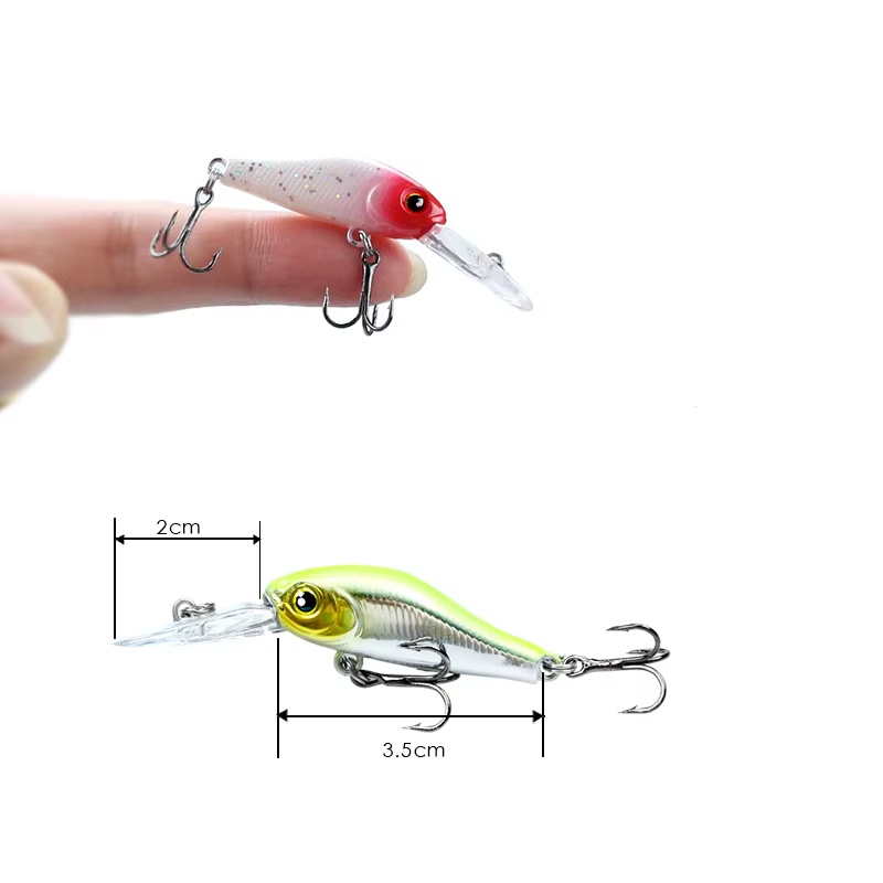 Señuelo minnow ultraligero para perca, trucha y lubina - imagen 2