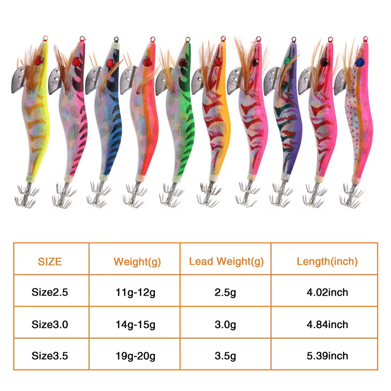 Jigs Luminosos Madera para Calamar - imagen 5