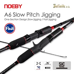 NOEBY Caña Jigging Fuji SIC Carbono – Acción Lenta y Rápida para Barco