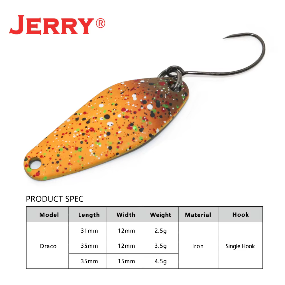 Jerry Draco UL – Señuelo metálico giratorio para trucha y lubina - imagen 2