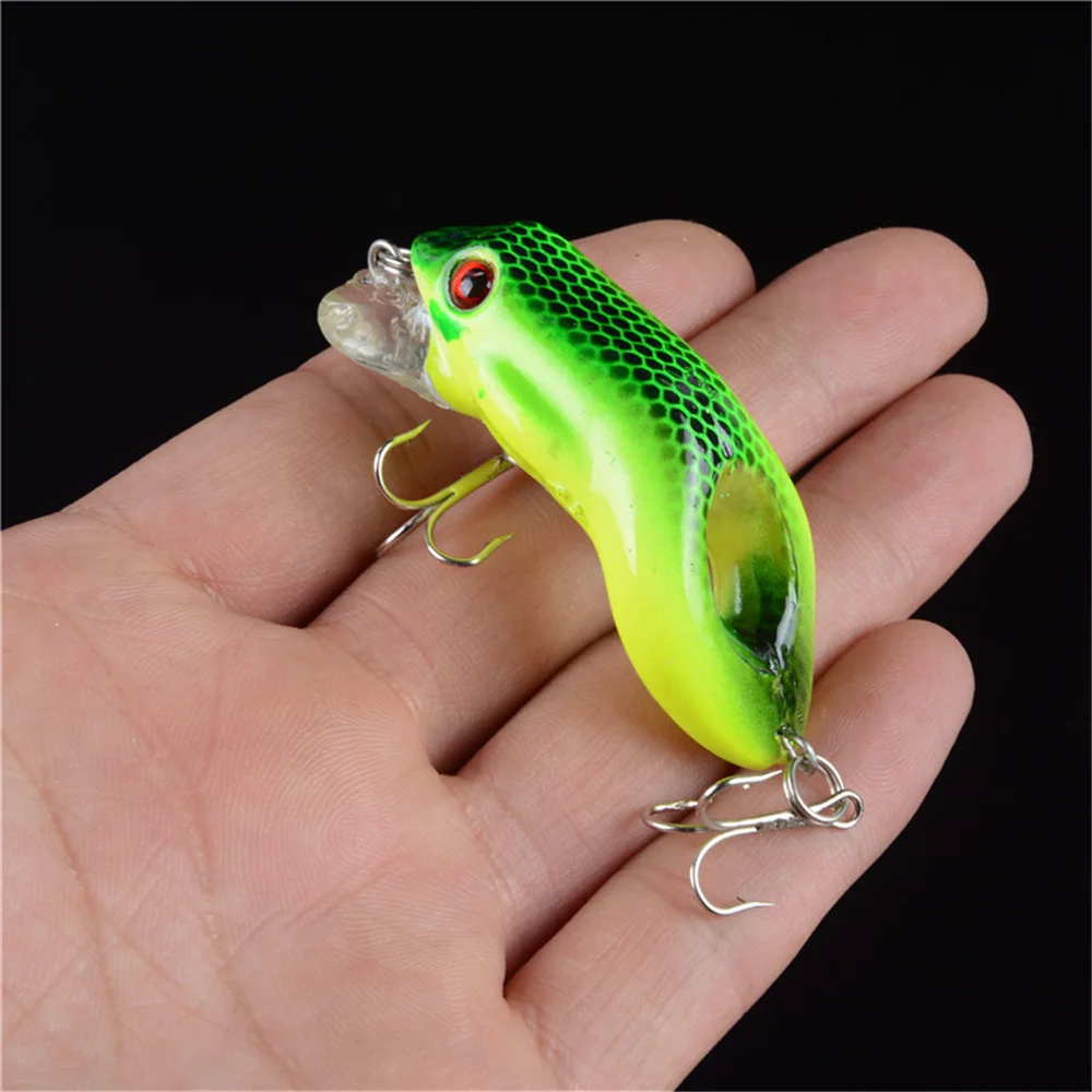 Rana Crankbait Topwater 5,8 cm 9 g para lucio con triples - eficaz - imagen 5