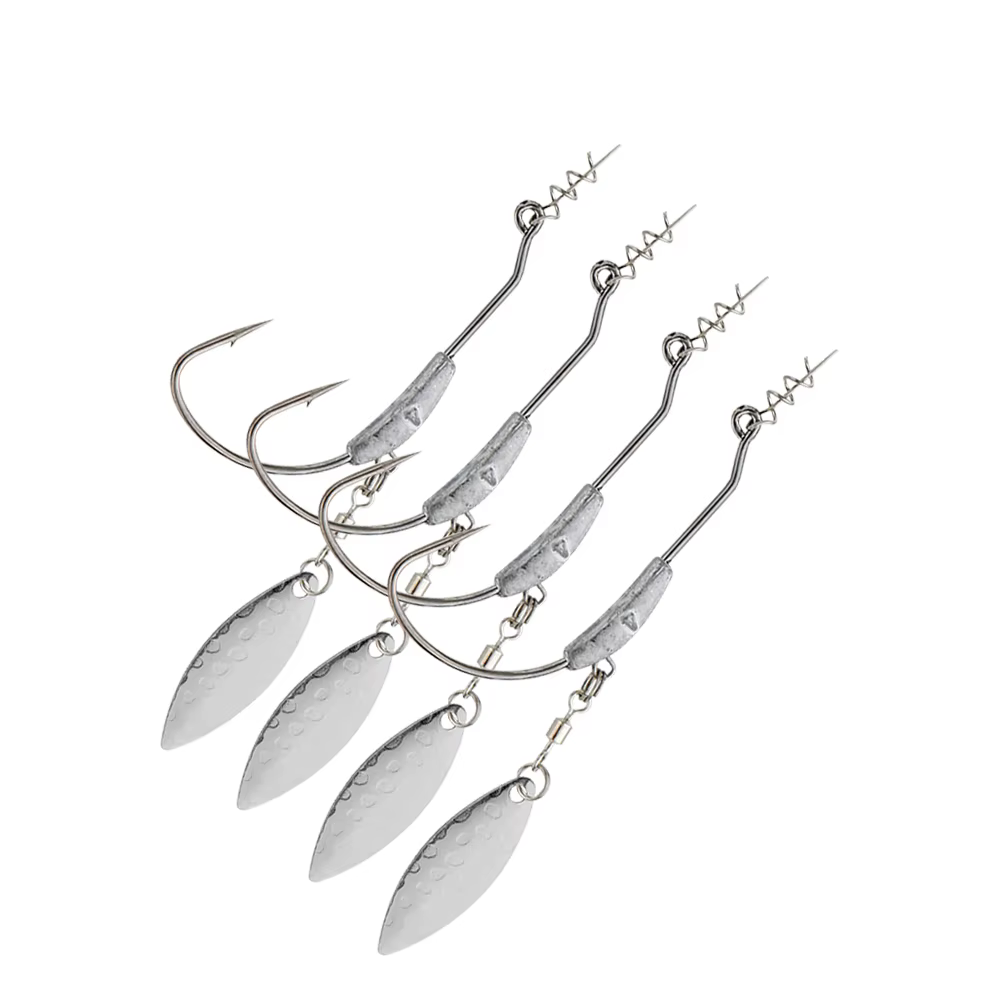 Johncoo Jig Head Offset 2-9G – Anzuelo para vinilo con púas - imagen 2
