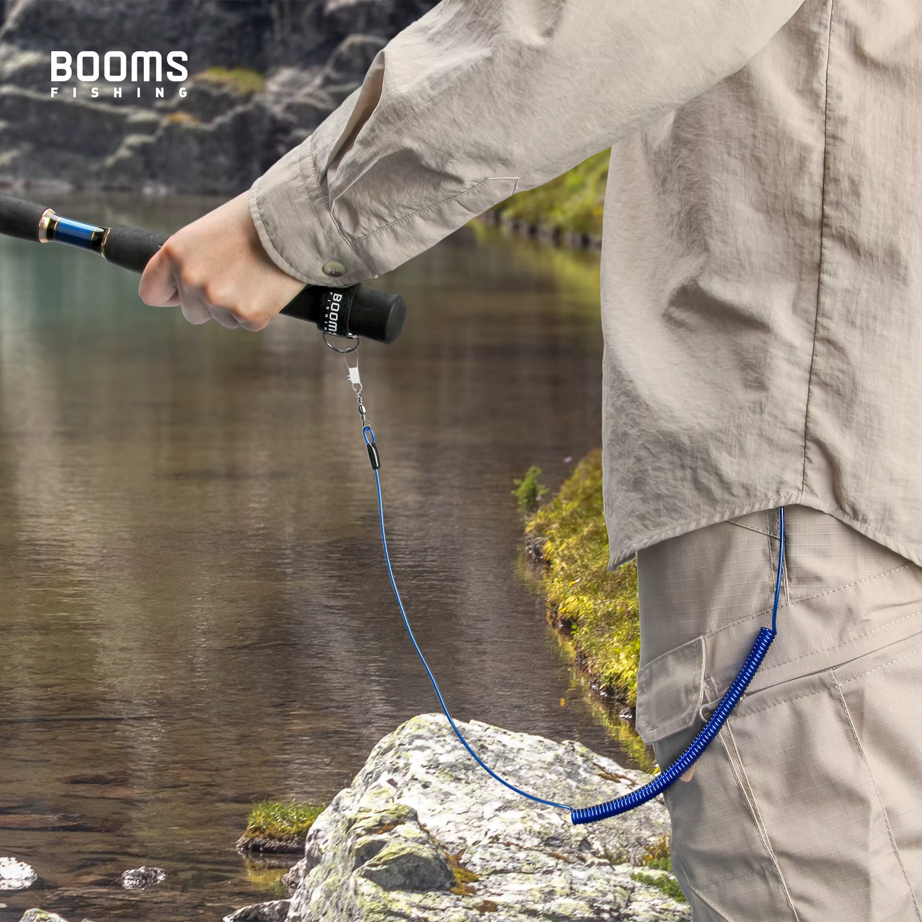 Booms Fishing RB1 – Cinturón Porta Cañas de Neopreno - imagen 2