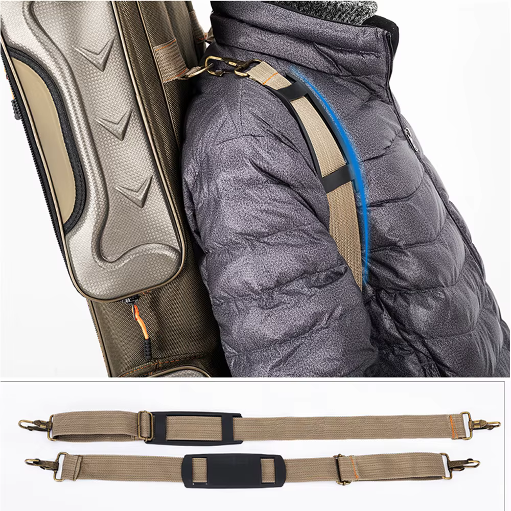 Bolsa de caña pescar lona portátil plegable X162G - imagen 3