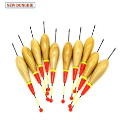 Flotadores Bobber cola larga Agape color madera para flotabilidad