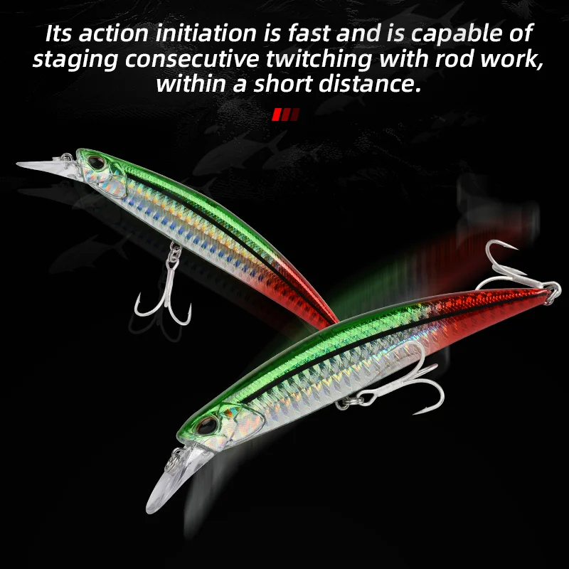 Jerkbait ALLBLUE Lance 110S hundición para depredadores - imagen 2