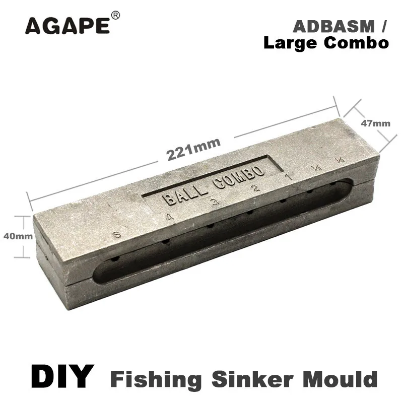 Agape DIY Molde de Plomo Bola Grande - imagen 2