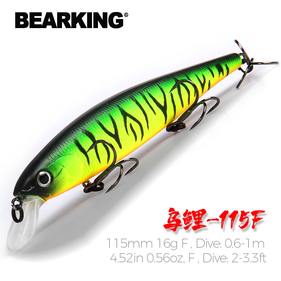 Bearking Jerkbait flotante 115mm – Señuelo para lucio y lubina - imagen 2