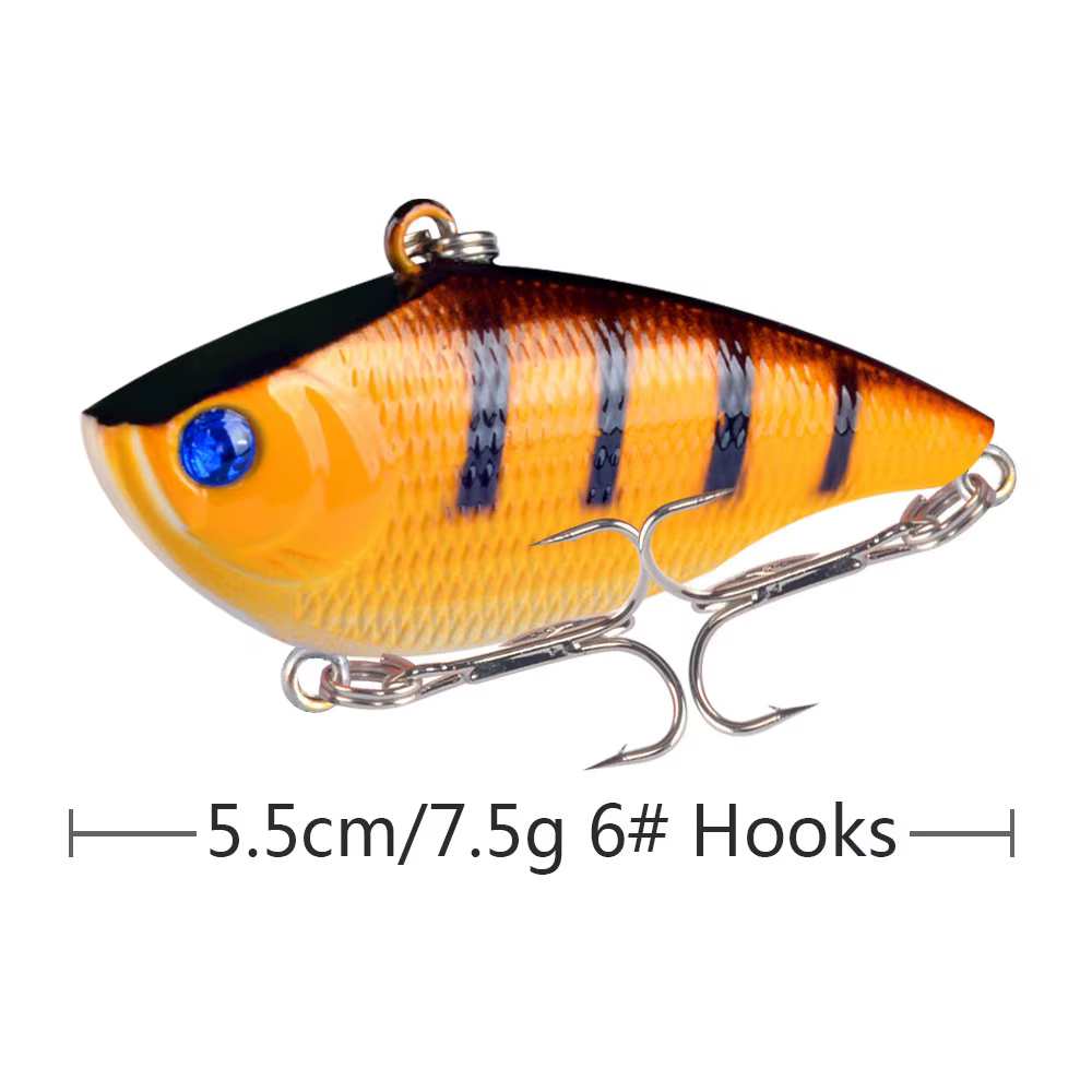 VIB Crankbait - Senuelo vibracion para lucio, plastico duro, eficaz - imagen 4