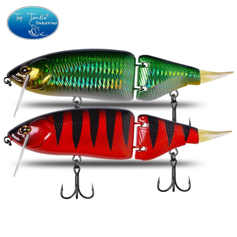 Señuelo duro flotante articulado para bass y lucio - imagen 3