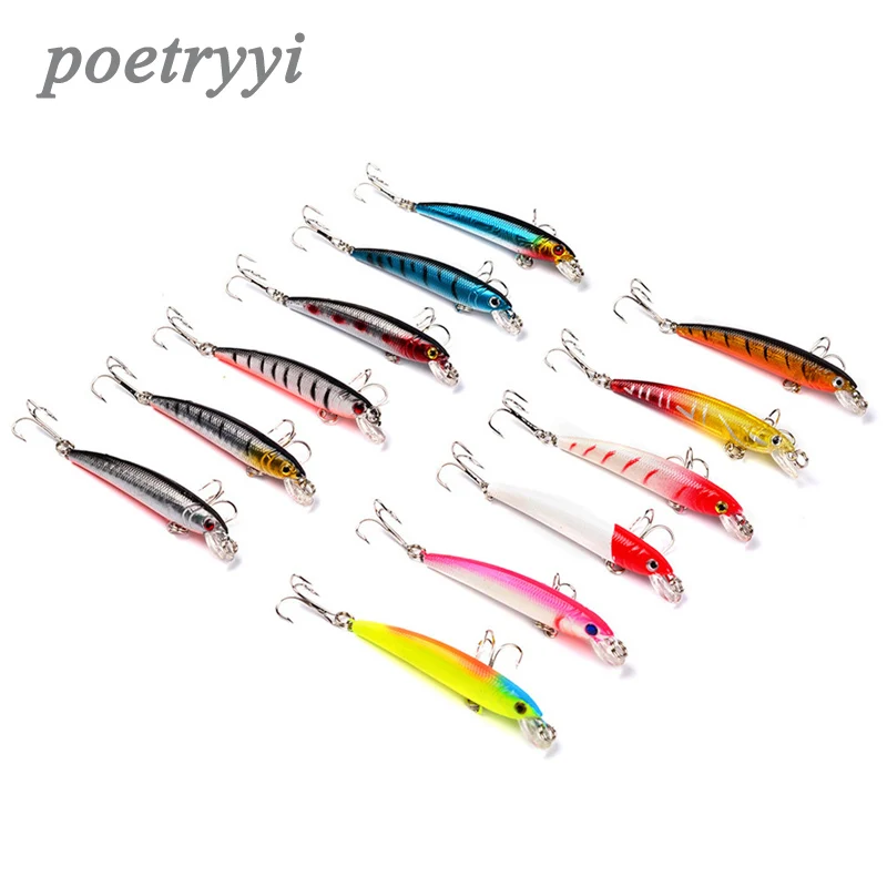 Señuelos Crankbait con ojos 3D flotantes y láser para pececillos