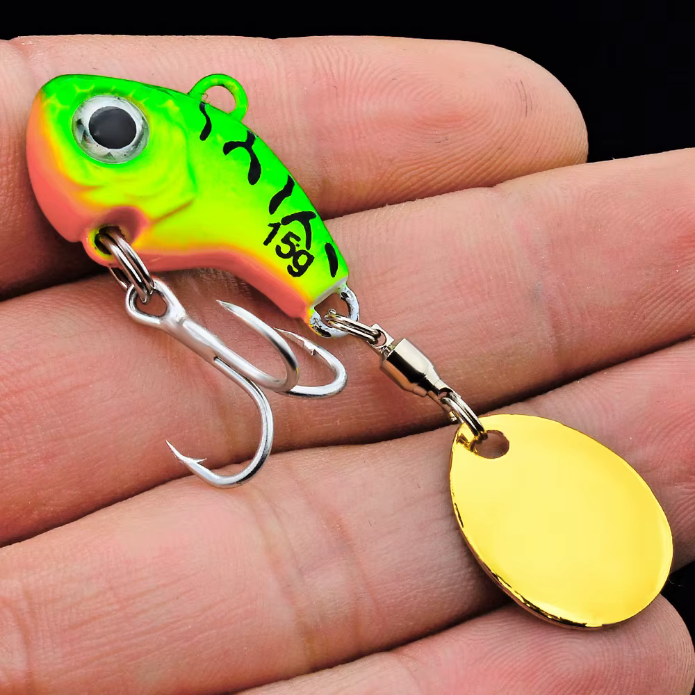 Señuelos giratorios VIB para trucha – Cucharas de acero vintage - imagen 2