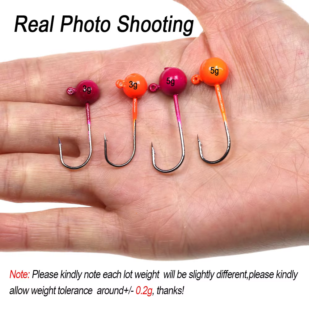 Anzuelo Jig Head ICERIO con púas y acabado UV para vinilo - imagen 4