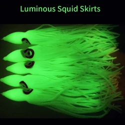 Faldas Calamar Luminosas 5-18cm – Señuelo Pesca Noche