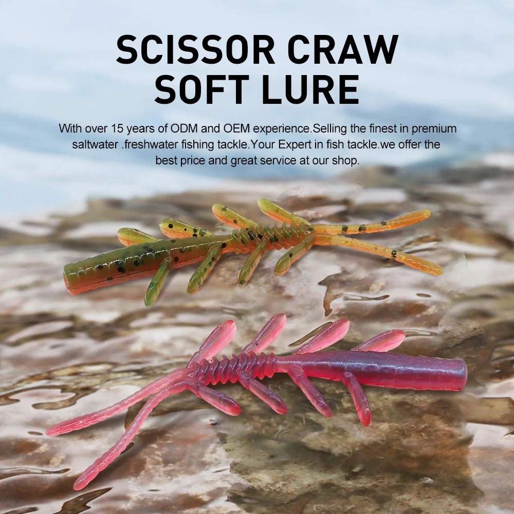 KESFISHING Gusano Craw – Cebo silicona para gateo - imagen 5