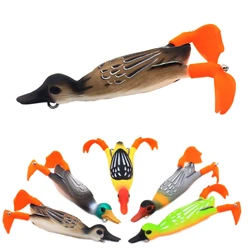 Isca Wobbler señuelo de pato hélice agua superior swimbait vinilo