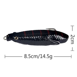 Señuelo rana silicona artificial – Wobbler Crankbait para arrastre