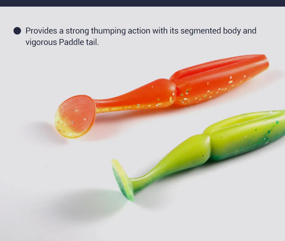 Señuelo en acción bajo el agua simulando movimiento de pez