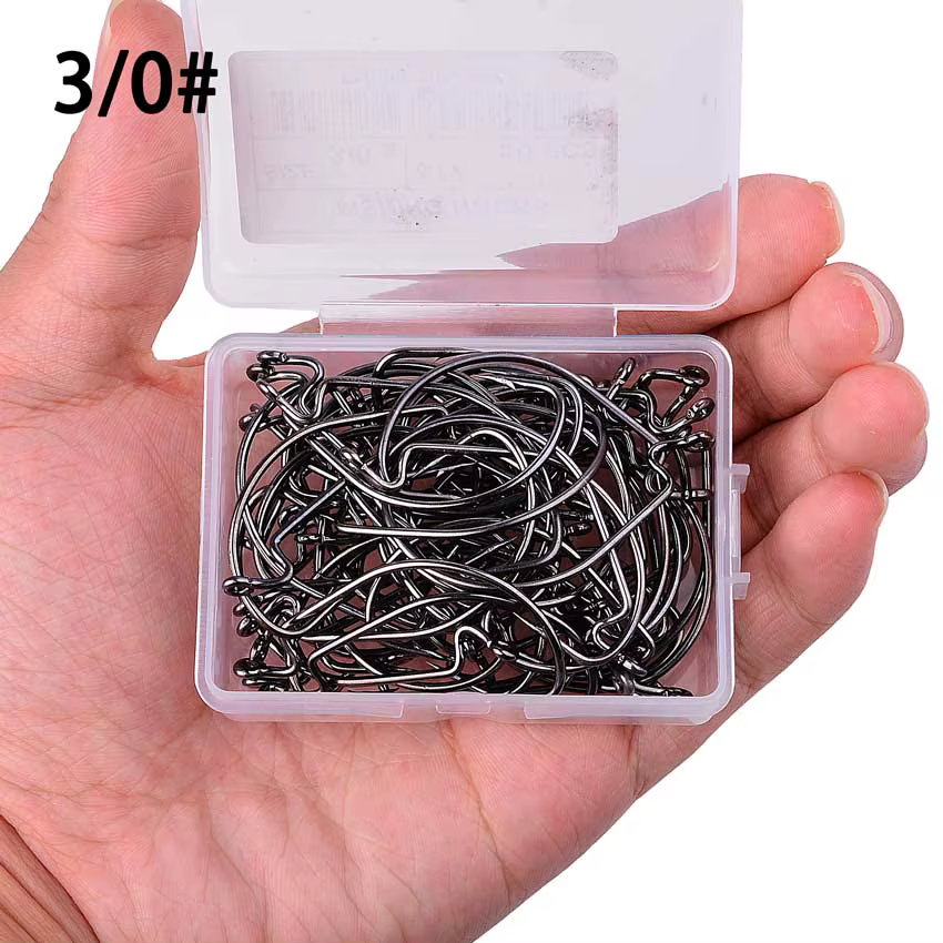 Anzuelo Offset 8/0 Manivela Especial para Vinilos de Pesca - imagen 3