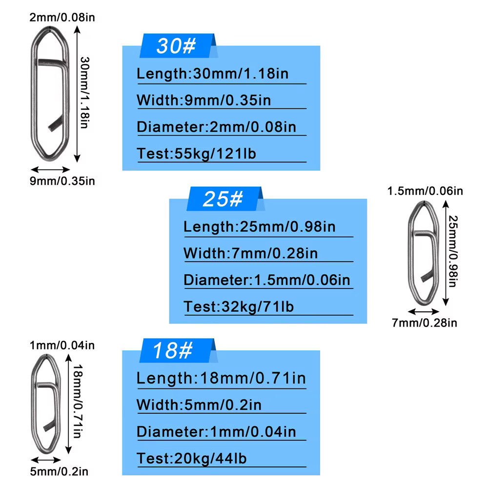 Clips rápidos de acero inoxidable - conector a presión 44-121LB - imagen 2