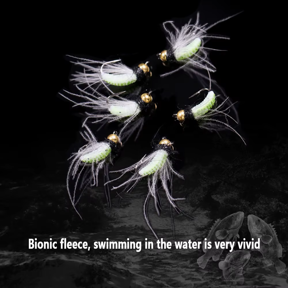 WIFREO Cebo artificial pesca - Cabeza de latón, hundimiento rápido, UV - imagen 5