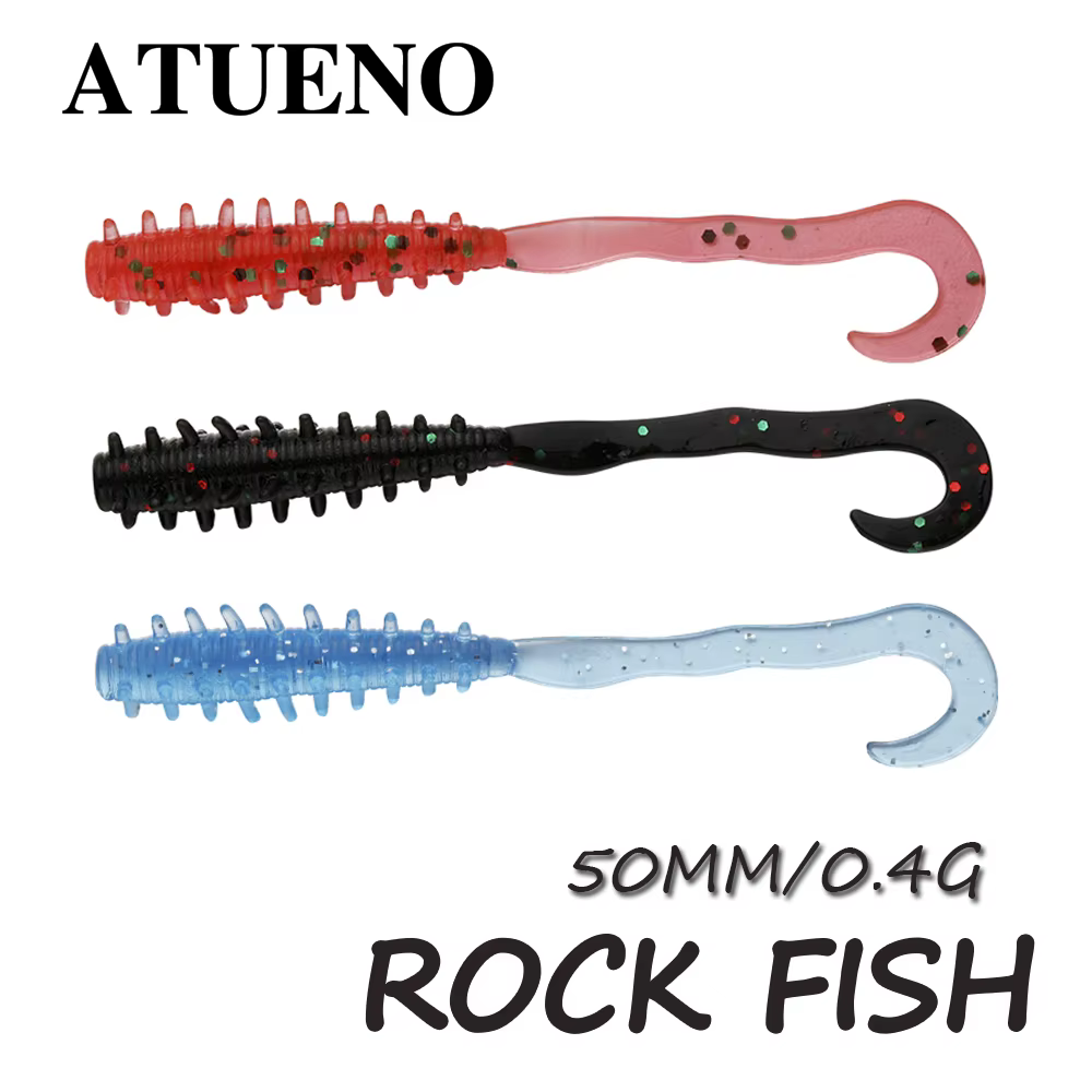 Atueno Swimbait Vinilo – Anguila Artificial Bass y Carpa - imagen 2