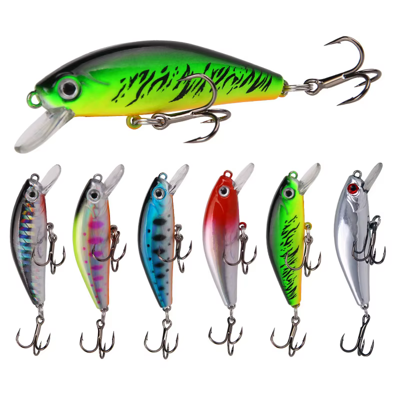 Crankbait hundido 5,5 cm 6,7 g con ojos 3D - Minnow para pesca - imagen 5