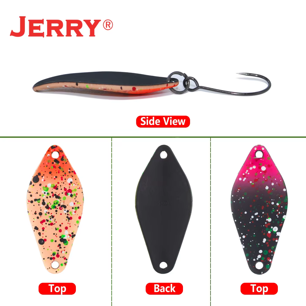 Jerry Cepheus Mini Cucharas Giratorias Latón para Trucha Agua Dulce - imagen 2