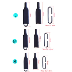Clip rápido giratorio de acero con protector para pesca marina