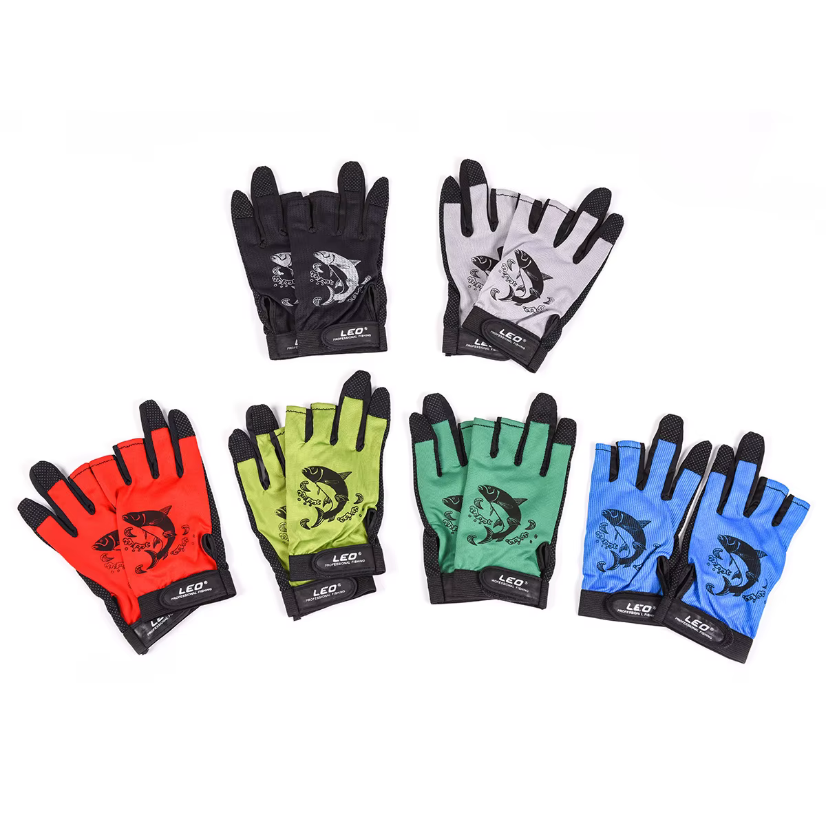 Guantes tres dedos pesca - Antideslizantes y secado rápido - imagen 5