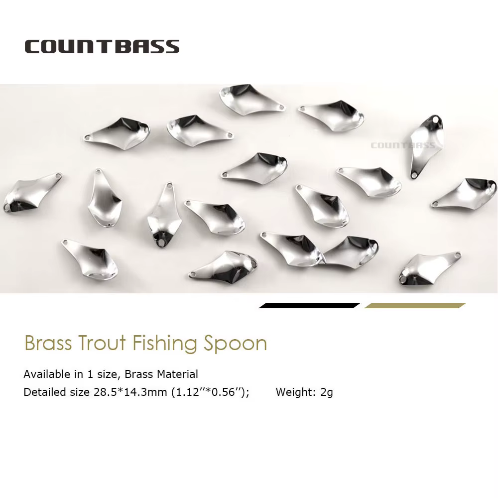 COUNTBASS Cuchara Giratoria Latón – Señuelo Trucha y Salmón - imagen 4