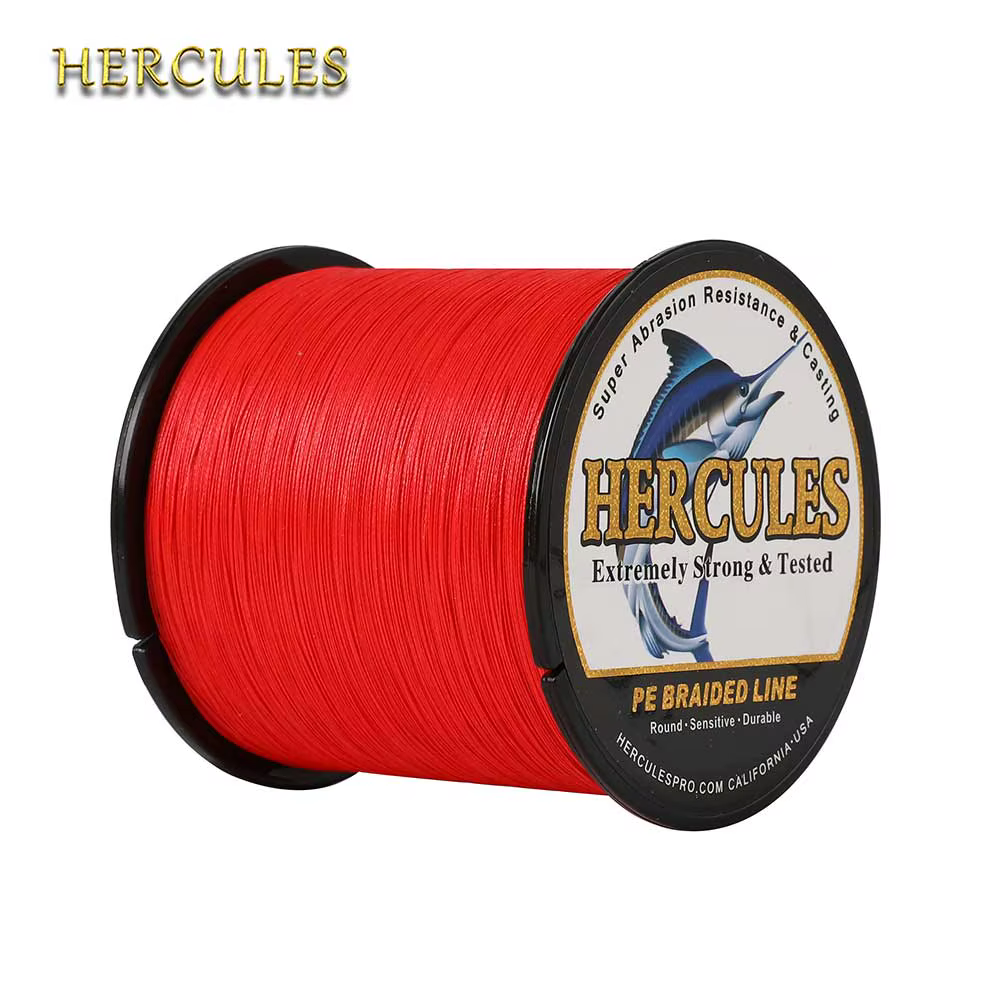 Línea Trenzada Hercules PE 8 Hebras para Carpa – Roja - imagen 2