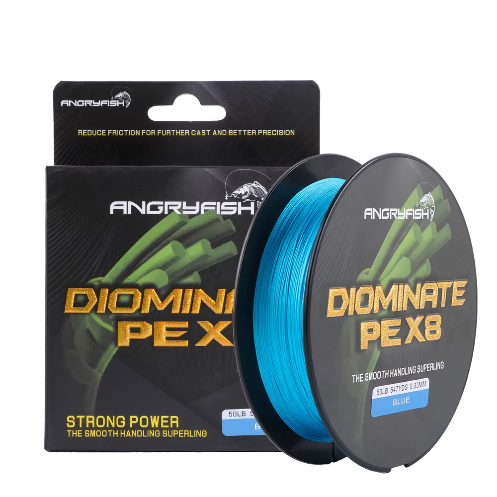 Angryfish Diominate Trenzado PE X8 multifilamento alta resistencia