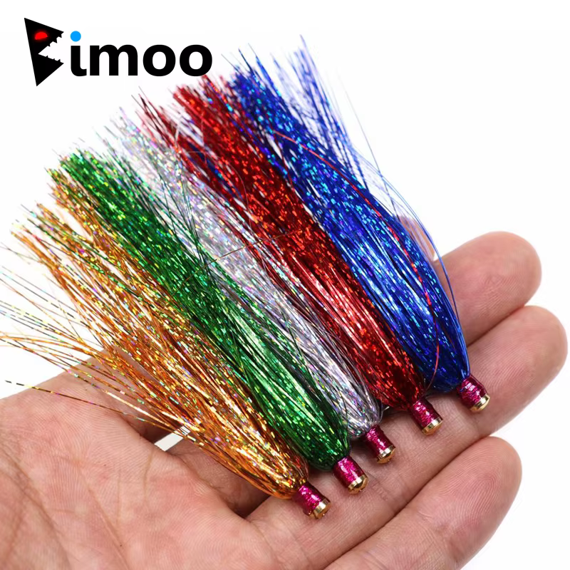 Bimoo Mylar Teaser Fly 3,35" – Tubo deslizante con cola Flash jigging