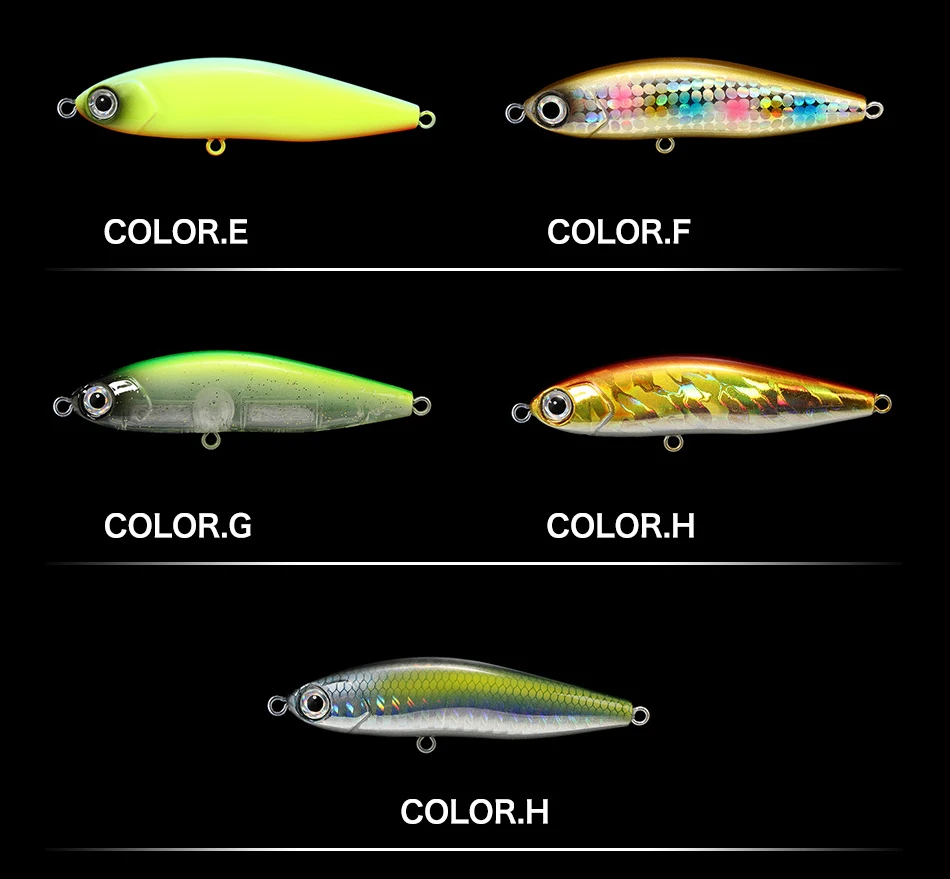 Colores disponibles señuelo