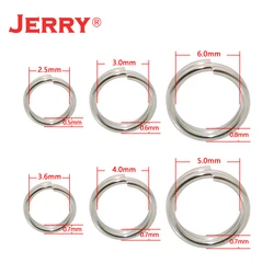 Anillo dividido Jerry acero inoxidable para senuelos duros y cucharas