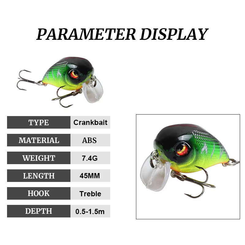 Crankbait Minnow flotante para lubina y trucha