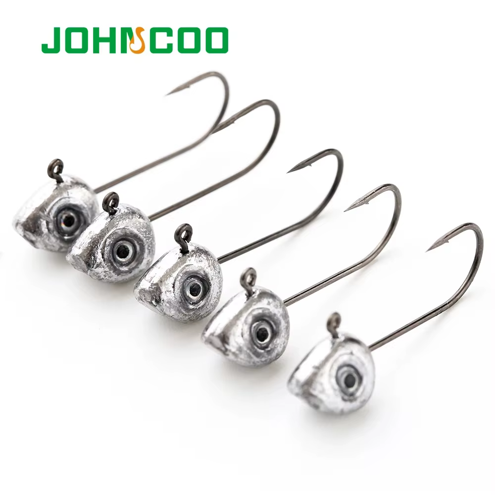 JohnCOO Anzuelos Triples Acero Carbono para Vinilo