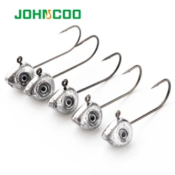 JohnCOO Anzuelos Triples Acero Carbono para Vinilo