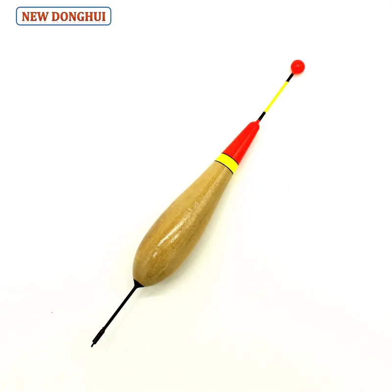 Flotadores Bobber cola larga Agape color madera para flotabilidad - imagen 3