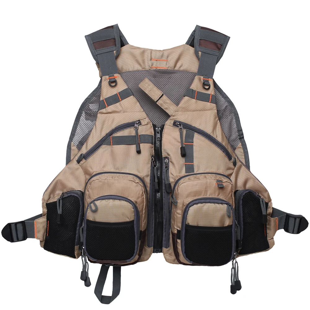 Chaleco de pesca con bolsillos y mesh – Talla ajustable - imagen 5